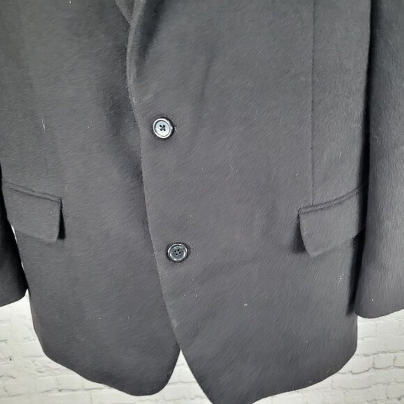 Michael Kors Black 100% Camel Hair 2 Button Blazer Sport Coat Size 46R - Picture 8 of 14